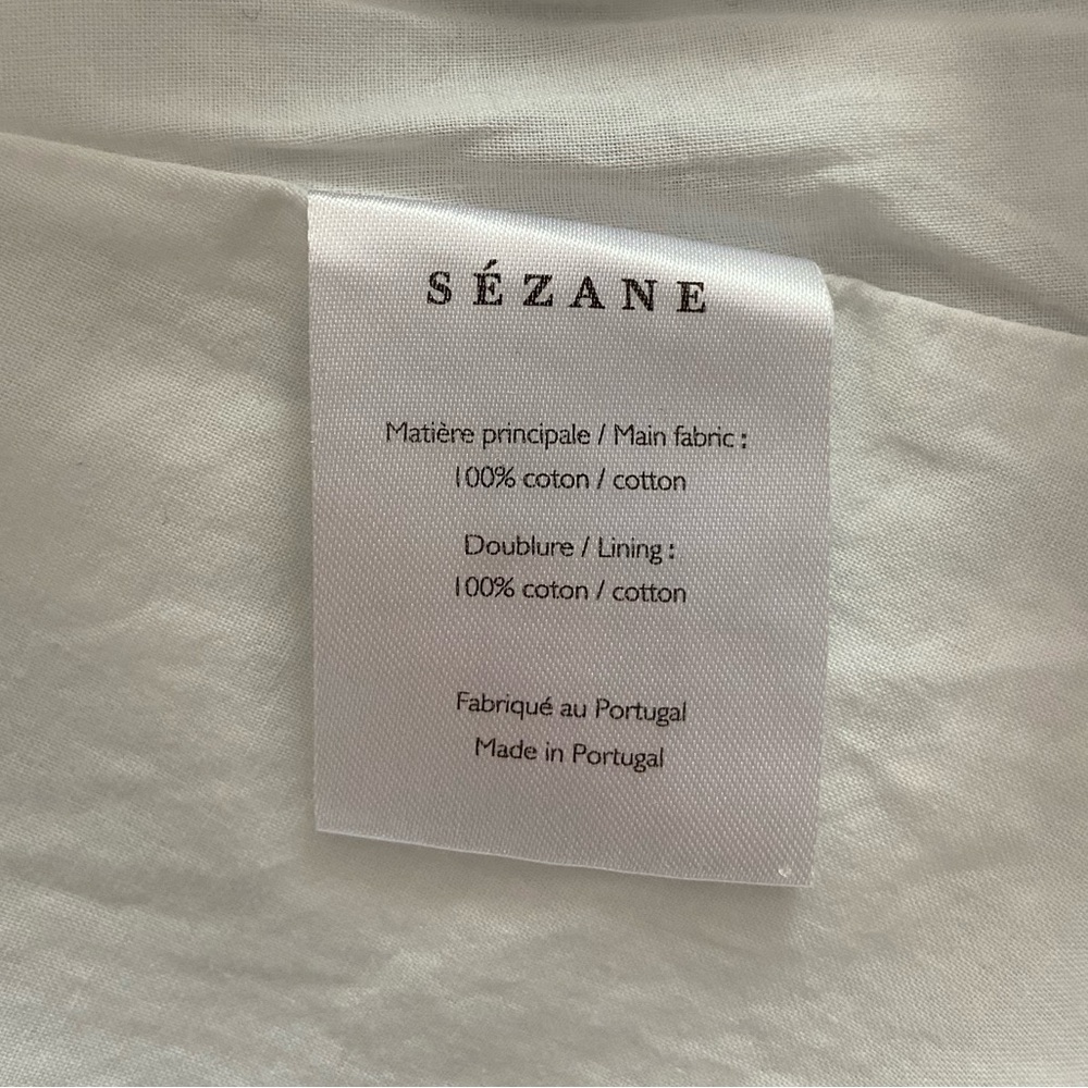 Sezane Adele Dress 6 White Embroidered - Picture 5 of 5